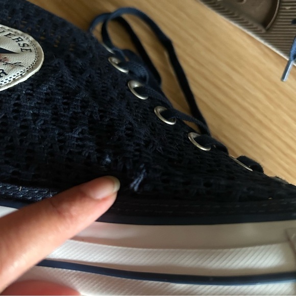 Converse All Star Lux Blue Hidden Wedge Shoes Women’s 8 - Picture 2 of 9